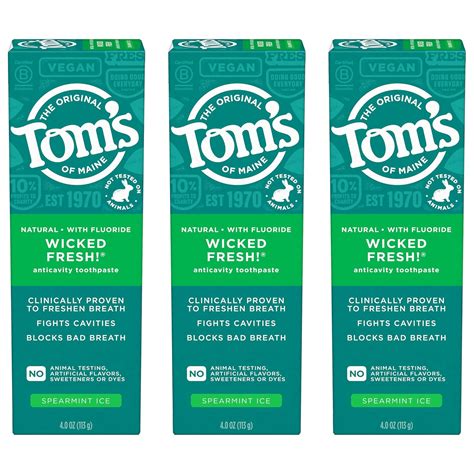 Amazon.com : Tom's of Maine Wicked Fresh! Natural Anticavity Toothpaste ...