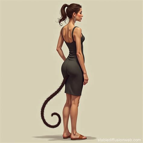 Woman with Tail Extension | Stable Diffusion Online