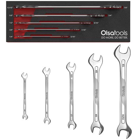 Buy Olsa Tools 5pc SAE Slim Profile Wrench Set | SAE Thin Wrench Set ...