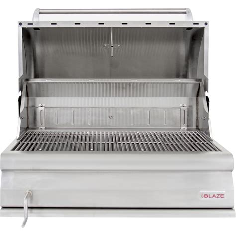 Blaze 32-Inch Built-In Stainless Steel Charcoal Grill With Adjustable ...