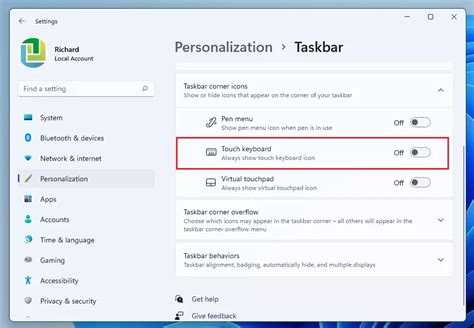 Image result for Turn Off Touch Keyboard Windows 11