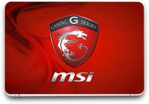 CASEMANTRA msi Logo Print With Matte Lamination Designer Laptop Skin ...
