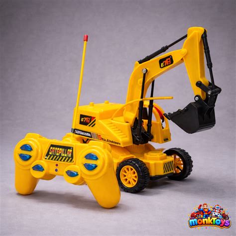 JCB Excavator RC Toy for Kids | Friction Powered Construction Truck wi ...