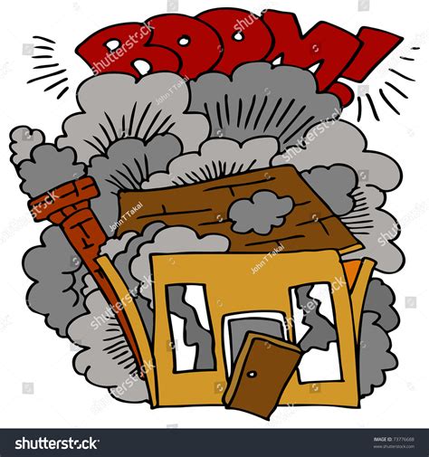 Image result for Exploding House Cartoon