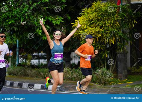 Marathon Race in Magelang Indonesia, People Set Foot on City Roads a ...