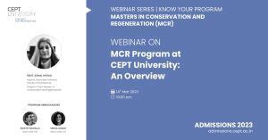 Studying Conservation and Regeneration - Event - CEPT Admissions