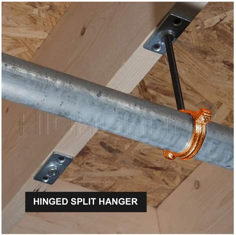 Buy Highcraft Hinged Split Ring Pipe Hanger, 1-1/2 in. Copper Epoxy ...