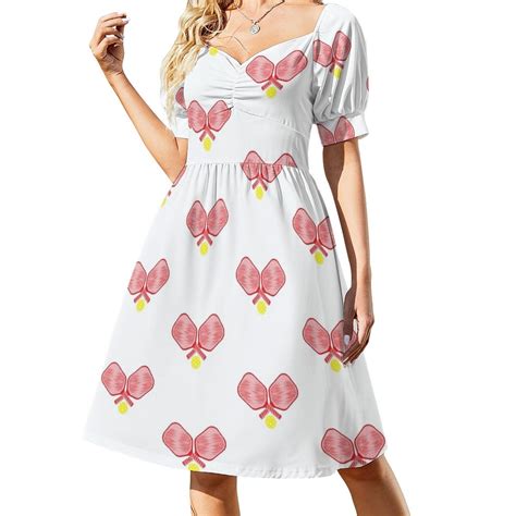 Pickleball Crossed Paddles & Ball No Text Shirt Sleeveless Dress prom ...