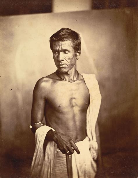 Vintage Portrait Photograph of an Indian Man from Eastern Bengal - 1860 ...