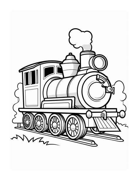 Easy Train Coloring Pages