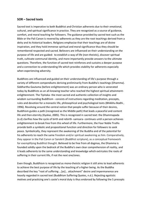 Sacred Texts : Buddhism vs. Christianity | Study of Religion - Year 11 ...