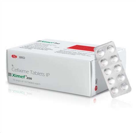Ximef 200 - Cefixime Tablets IP - BRD Medilabs