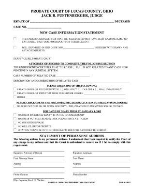 Lucas County Probate Court Forms: Complete with ease | airSlate SignNow