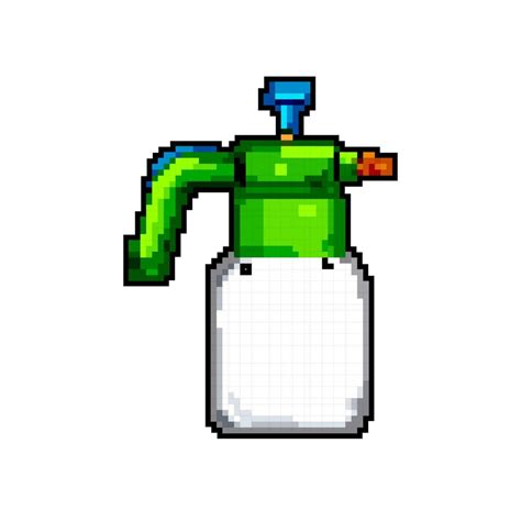 equipment garden sprayer game pixel art vector illustration 23875273 ...
