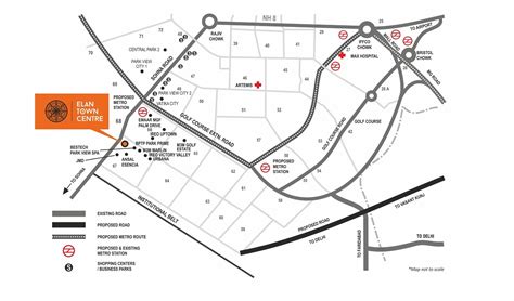 Elan Town Centre Location Map | Sector 67, Gurgaon