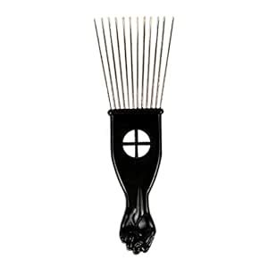 BNF®New Black Pocket Afro Hair Lifting Pik Pick Detangle Wig Comb Wide ...