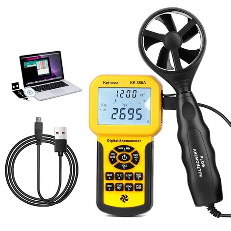 Buy HVAC CFM Anemometer, Kethvoz Wind Speed Meter Commercial Air Flow ...