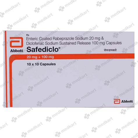 SAFEDICLO CAPSULE 10'S : View Price, Combination and Alternatives | Medkart