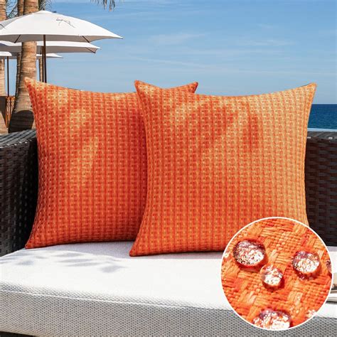 Amazon.com: Kevin Textile Outdoor Waterproof Throw Pillow Covers Pack ...