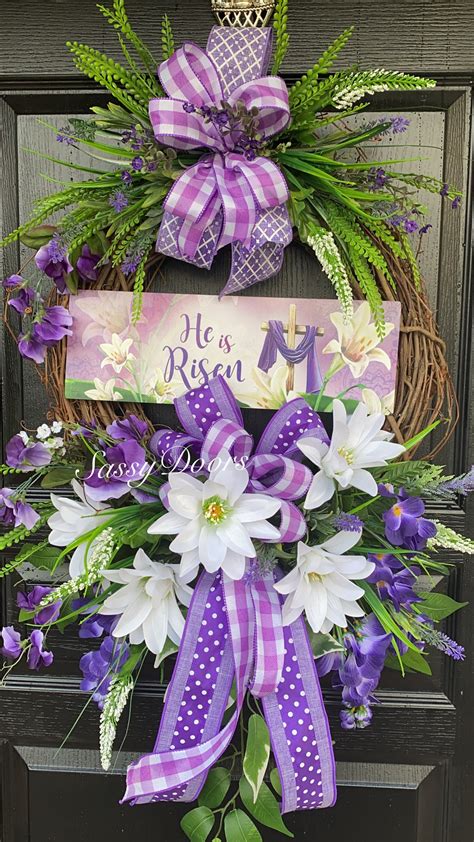 Easter Wreaths, Easter Religious Wreaths, Spring Wreaths For Front Door ...