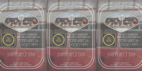 The Alley Presents: Owls Of Neptune - Soldier On Tour, Agincourt Hotel ...