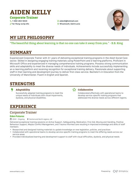 3 Successful Corporate Trainer Resume Examples And Writing Tips for 2024