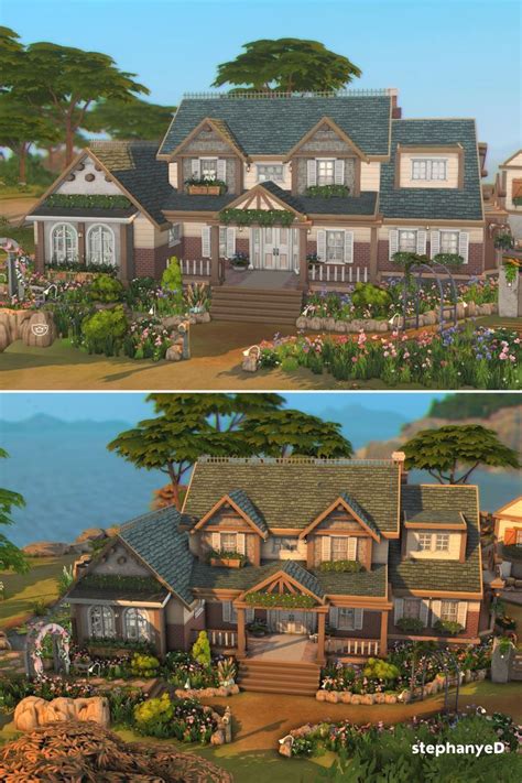 Family farmhouse the sims 4 build – Artofit