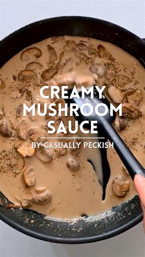 Creamy mushroom sauce – Artofit