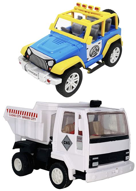 Buy Toyify Pack of 2 Small Size Plastic Made Indian Vehicle Miniature ...