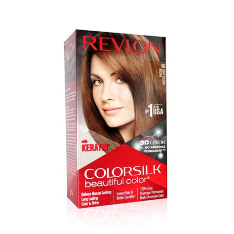Revlon Colorsilk Beautiful Color, Permanent Hair Color with Keratin ...
