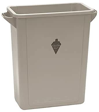 16 gal. Beige Plastic Rectangular Trash Can : Amazon.in: Industrial ...