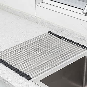 Kuber Industries Multipurpose Roll-up Dish Drying Rack|Foldable Rolling ...