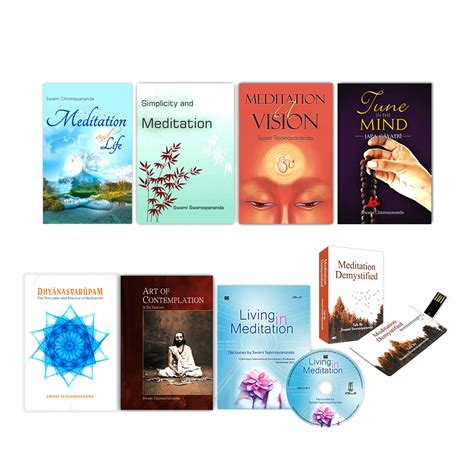 Chinmaya Mission - Meditation Kit (Pack of 8) : Swami Chinmayananda ...