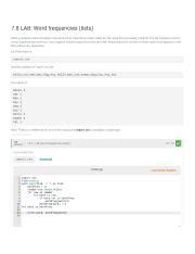 Image result for Python 6.18 Lab Word Frequencies