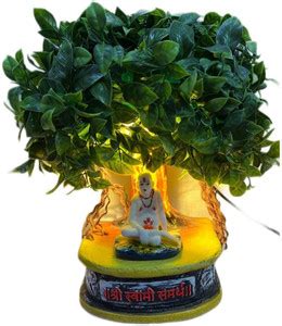 Tagon Shree Swami Samarth Murti with Tree & Lights Spiritual Idol ...