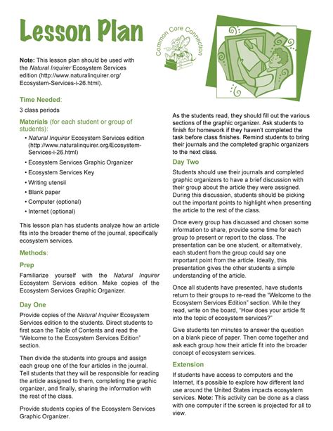 Ecosystem Lesson Plan 的图像结果