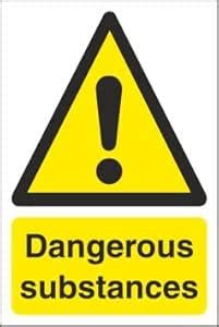 Dangerous substances - Safety Sign Board, Foam Board Fixed with ...