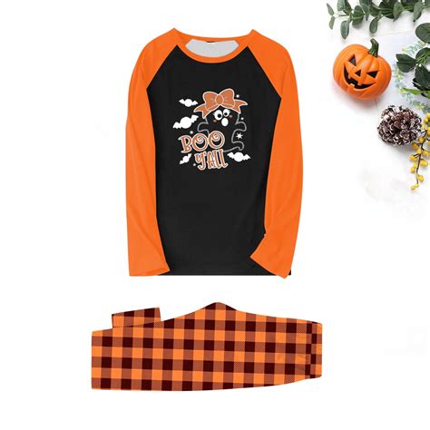 Halloween Pajamas, Family Halloween Costumes, Halloween Day Prints Family Matching Long Sleeve ...