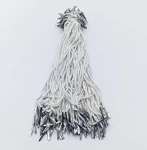 CRAFTWAFT Multipurpose White File Tags, Cotton File Thread 10 inch Long ...