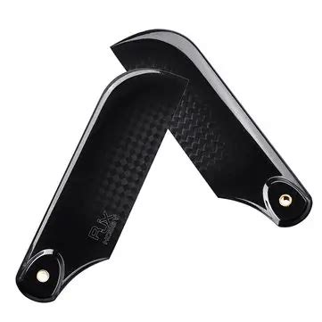 1pair rjx 80mm 3k carbon fiber tail blade for 500 rc helicopter Sale ...