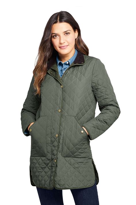 Women's Insulated Quilted Barn Coat from Lands' End | Mäntel frauen ...
