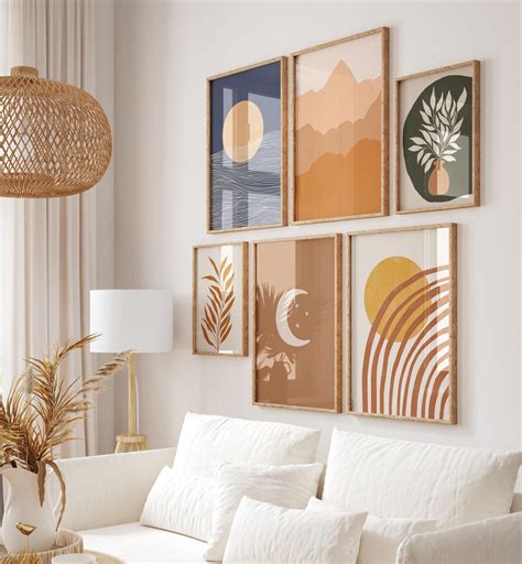 Earth Tones Gallery Wall Art Prints for Cozy Decor – Asianmonk