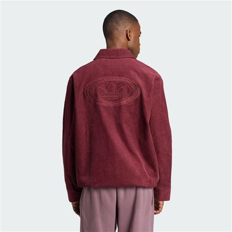 Clothing - adidas Originals 90s Corduroy Chore Coat - Burgundy | adidas ...