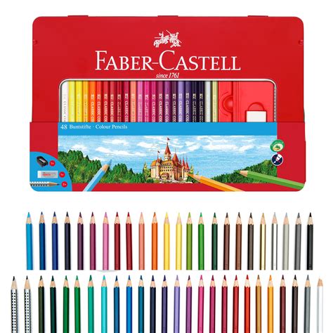 FABER-CASTELL Confezione di matite colorate multicolore custodia in ...