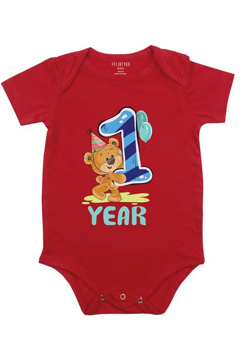 Happy One Year Milestone Baby Romper | Onesies w/ Custom Name – FflirtyGo
