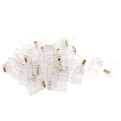 Generic 30 Pcs RJ45 8P8C Network Cable CAT 5E Shielded Modular Jack ...