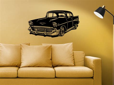 Chevrolet, Classic Car, Metal Car Wall Art, Chevy, Wire Art Wall Decor, Classic Car Wall Art ...