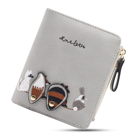 PALAY Small Wallets For Women, Cute Mini Animals Embroidery, Short ...
