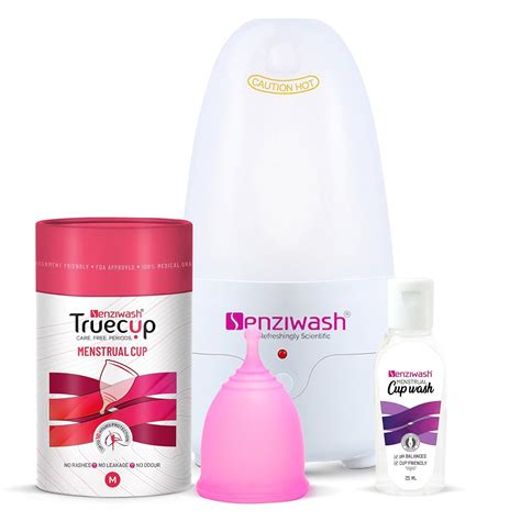 Senziwash Truecup Reusable Menstrual Cup Medium Size for Women ...