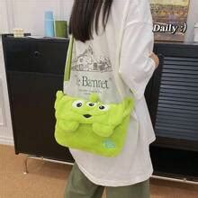 Bolsa Mensageira com Aba Formato de Urso Rosa, Bolsa Envelope Versátil ...